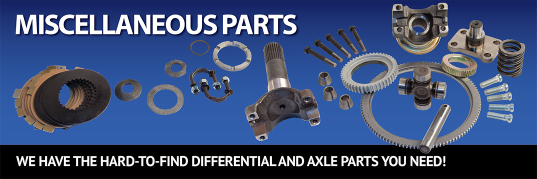 Differential and Axle Parts Yokes Flanges Posi Clutches Seals U Bolts Straps Tone Rings Axle bolts