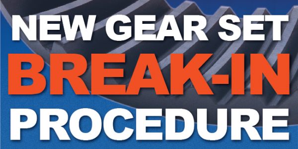 Ring Pinion Gear Break In