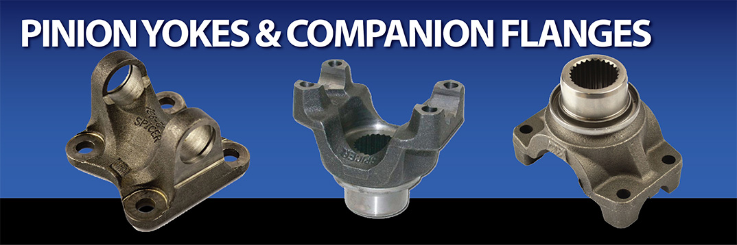 Differential Rear End and Axle Pinion Yokes including companion flange Yoke