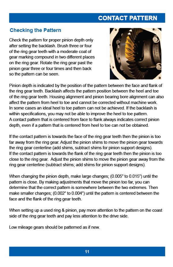 Ring & Pinion Gear Setup