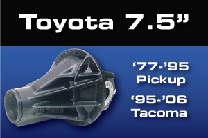 Toyota 7.5 Differential Gear & Axle Parts - Ring & Pinion Gears, Axle Shafts, Locking Differentials, Limited Slip and Spider Gears